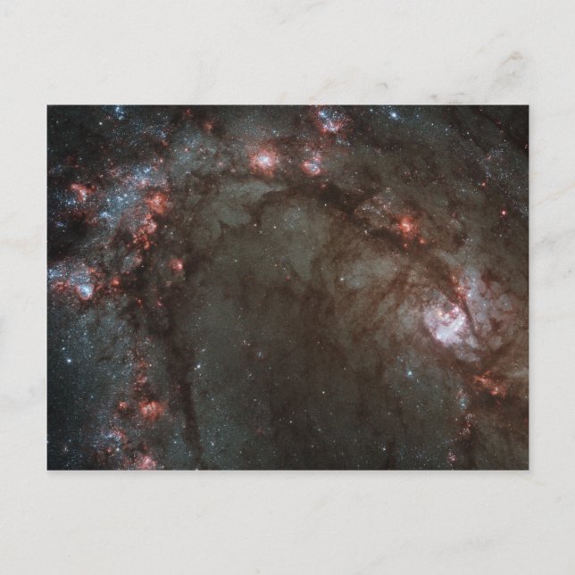 Cartão Postal Galáxia Espiral M83 NASA (Frente)