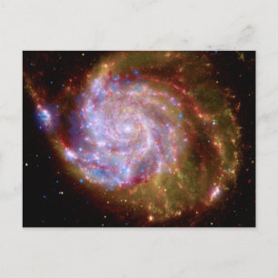 Cartão Postal Galáxia Espiral Messier 101 - Foto do Telescópio H