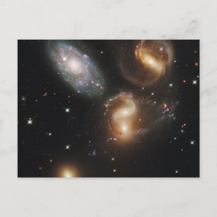 Cartão Postal Galáxias Quintetas de Stephan (Telescópio Hubble)