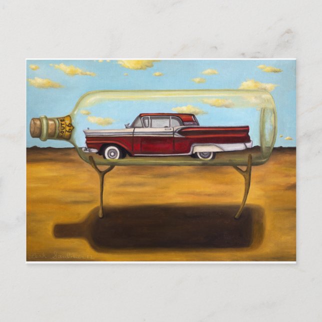 Cartão Postal Galaxie Em Uma Garrafa (Frente)