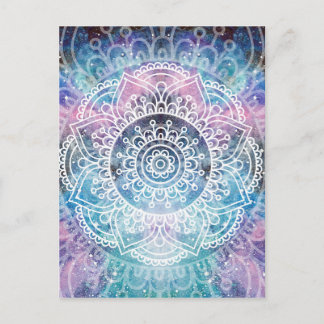 Cartão Postal Galaxy Mandala