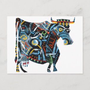 Cartão Postal Galeria Cinza: Vaca Pintada