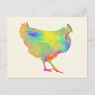 Cartão Postal Galeria de Arte de Animais da Fazenda de Frangos C