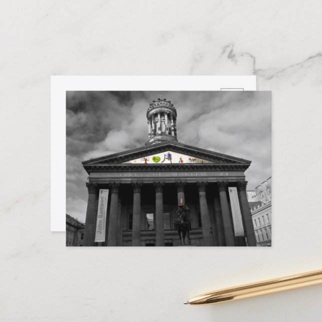 Cartão Postal Galeria de Arte Moderna, Glasgow, Escócia Cartão-p (Frente/Verso In Situ)