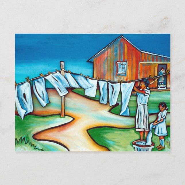 Cartão Postal Galeria de cinzas: Dia de Lavagem (Frente)