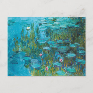 Cartão Postal Galeria de lírios Ninféas Claude Monet
