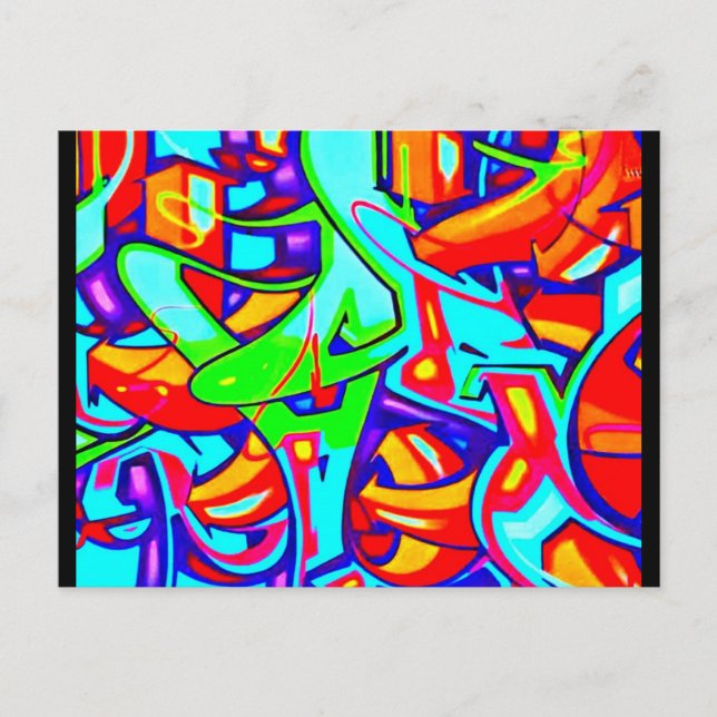 Cartão Postal Galeria Postcard-Abstrato/Grafite Diversos 107 (Frente)