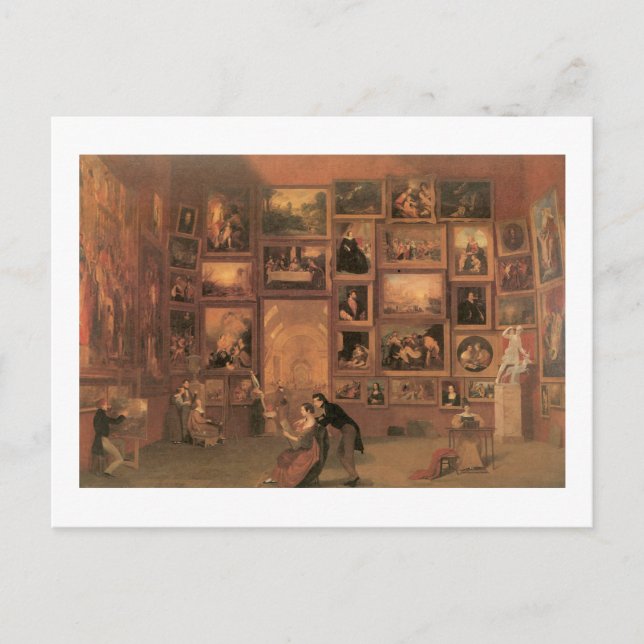 Cartão Postal Galeria Samuel Morse do Louvre (Frente)