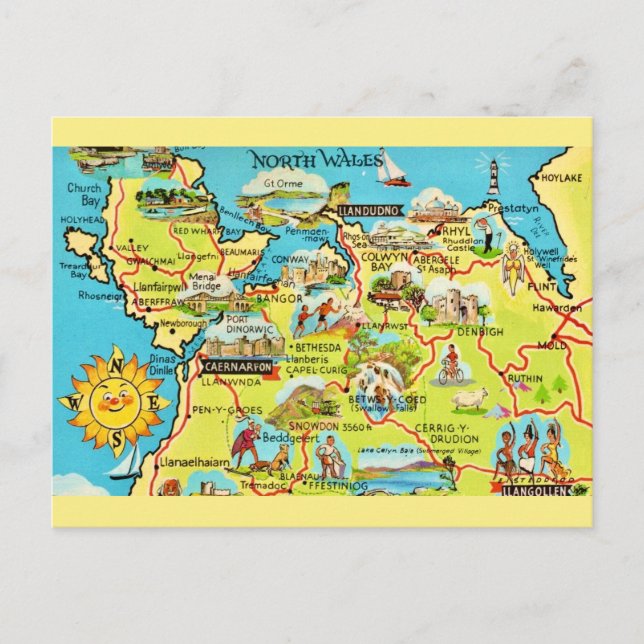 Cartão Postal Gales do Norte (Frente)