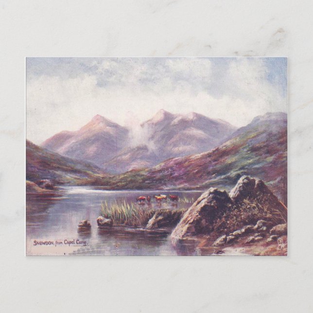 Cartão Postal Gales, Snowdon do Capel Cyrig (Frente)