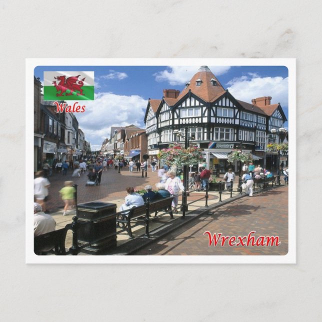 Cartão Postal Gales - Wrexham - (Frente)