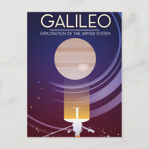 Cartão Postal Galileo - Exploração do sistema de Júpiter
