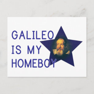 Cartão Postal Galileu é meu Ficar em casa