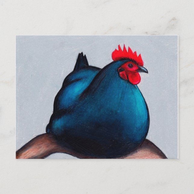 Cartão Postal Galinha Australorp Hen (Frente)