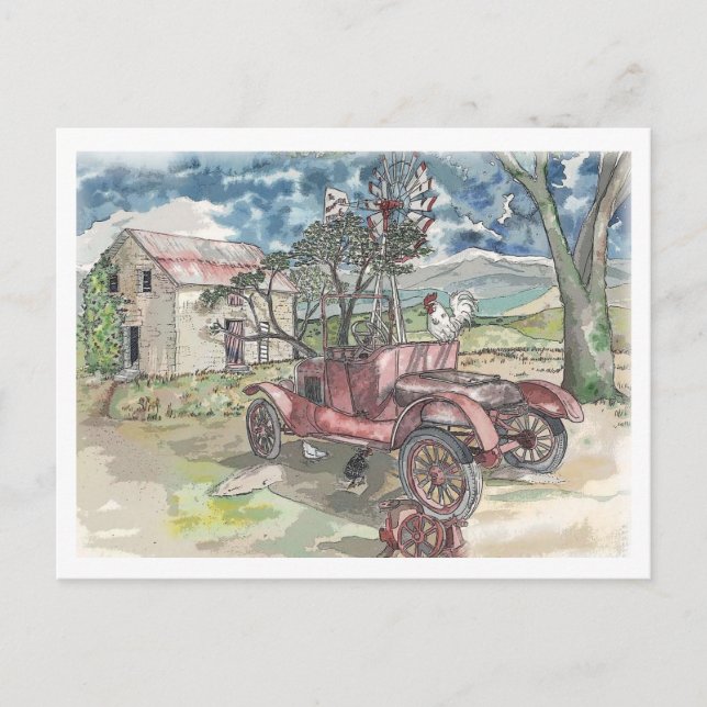 Cartão Postal Galinha Scratch (Frente)