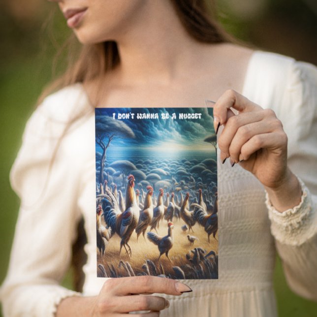 Cartão Postal Galinhas Dançam Através de Campos (Criador carregado)