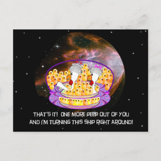 Cartão Postal Galinhas do Espaço