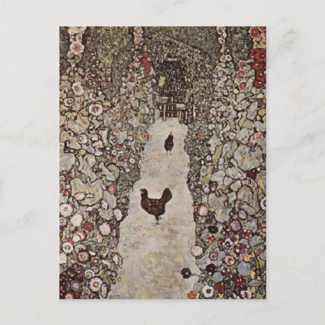 Cartão Postal Galinhas do Klimt (Frente)