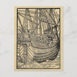 Cartão Postal Galleon Sailing Ship