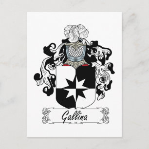 Cartão Postal Gallina Family Crest