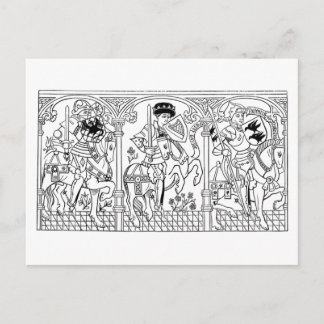 Cartão postal Galloping Knights