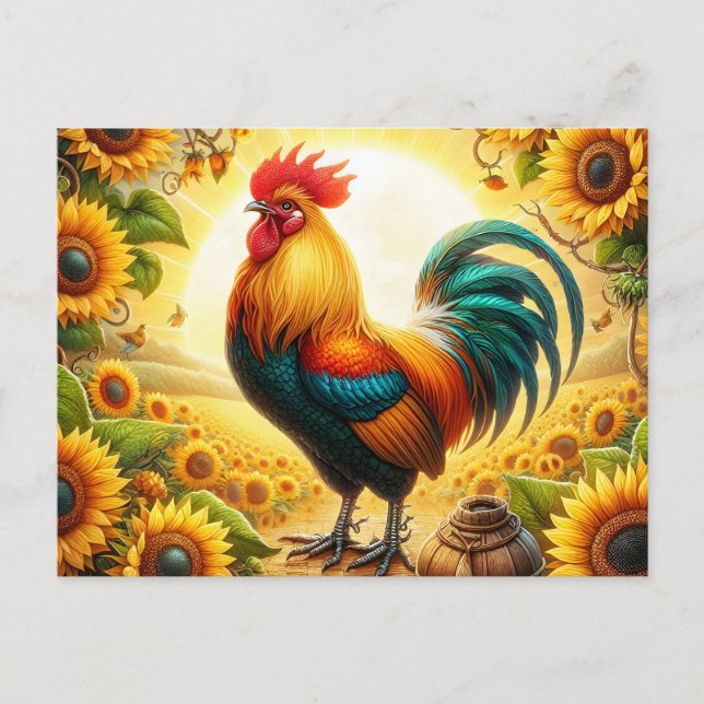 Cartão Postal Galo (Frente)
