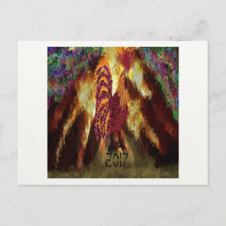 Cartão Postal Galo de Fogo 2017