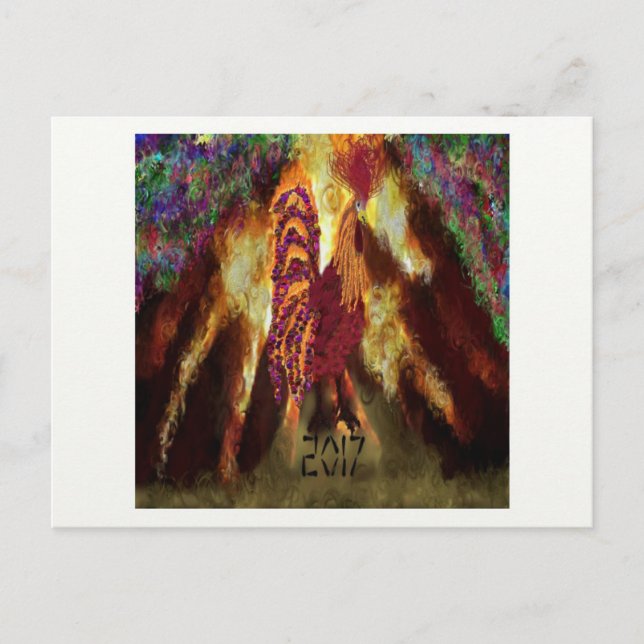 Cartão Postal Galo de Fogo 2017 (Frente)