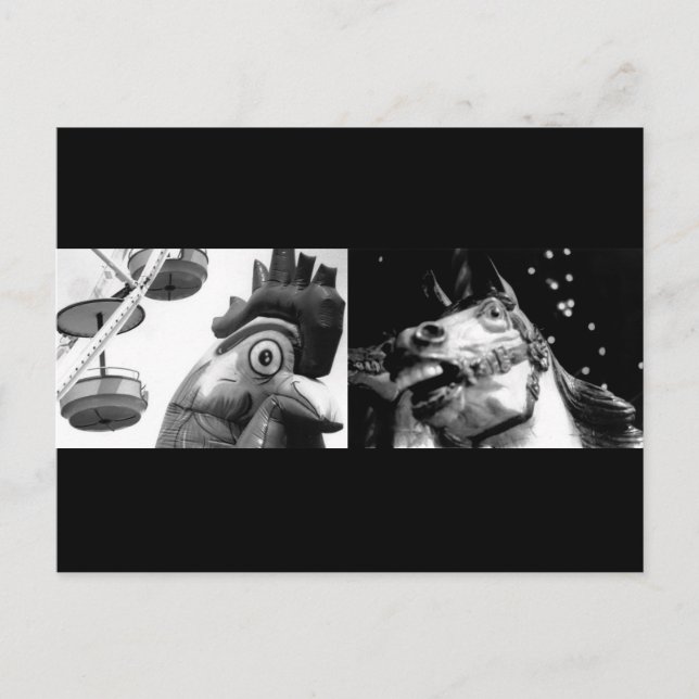 Cartão Postal Galo Louco, conheça Cavalo Louco (Frente)