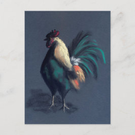 Cartão Postal Galo Pastel