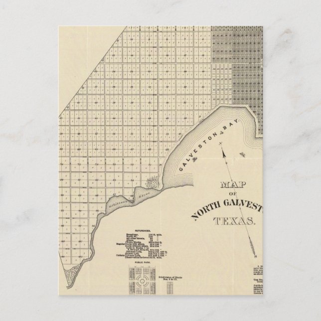 Cartão Postal Galveston do Norte (Frente)