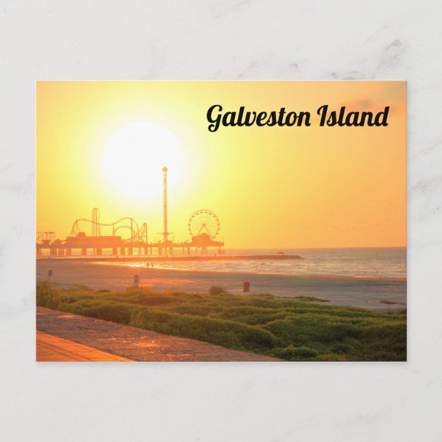 Cartão postal Galveston Sunrise (Frente)