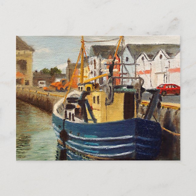 Cartão Postal Galway City Irlanda — Barco de Pesca (Frente)