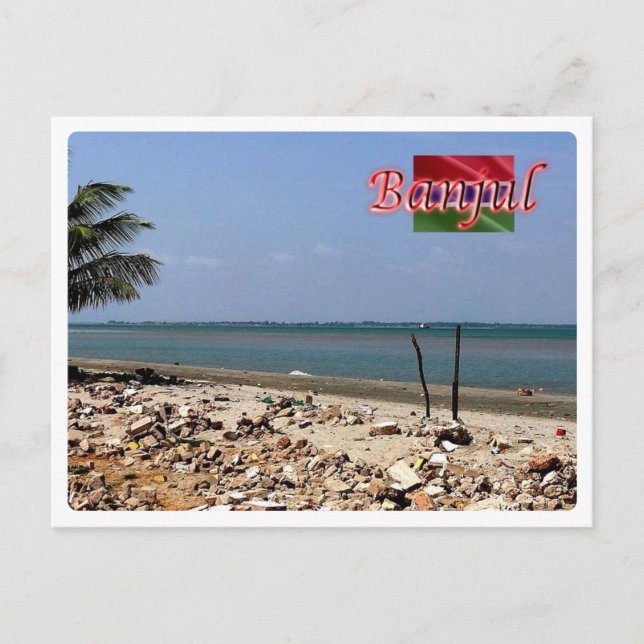Cartão Postal Gâmbia - Barra - (Frente)