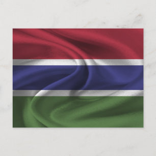 Cartão Postal Gâmbia Flag