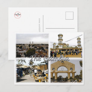 Cartão Postal Gâmbia - Mosaico -
