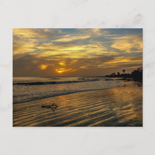 Cartão postal Gambia Sunset (Frente)