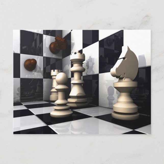 Cartão Postal Game Chess Hobby (Frente)