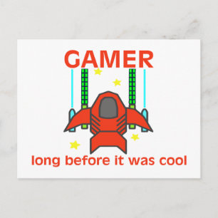 Cartão Postal Gamer Antes de Ser Legal Estilo Retro