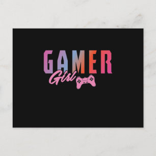 Cartão Postal Gamer Girls Controller und Spiele