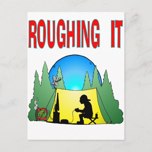 Cartão Postal Gamer Roughing It (Frente)