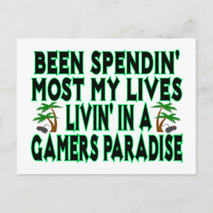 Cartão Postal Gamers Paradise
