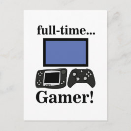 Cartão Postal Gaming Gamer Funny