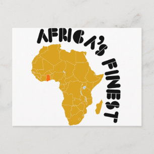 Cartão Postal Gana, o melhor mapa da África