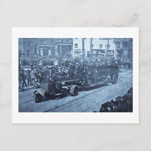 Cartão Postal Gancho e Escada no Desfile - Vinatge