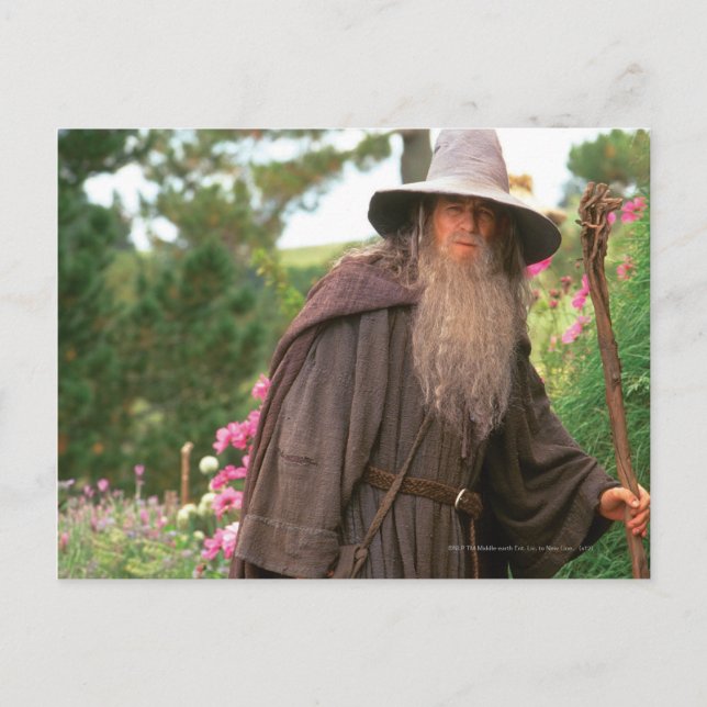 Cartão Postal GANDALF™ com chapéu (Frente)