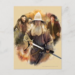 Cartão Postal Gandalf, THORIN OAKENSHIELD™ E BILBO BAGGINS™