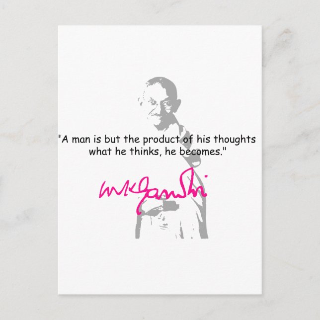 Cartão Postal gandhi 2 (Frente)