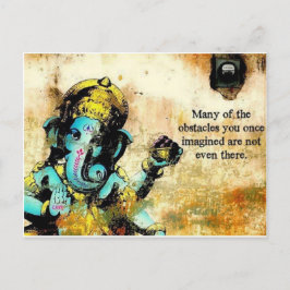 Cartão Postal Ganesh Ganesha, Unidade de Elefante Asiática Hindu