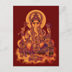 Cartão Postal Ganesh - Remoção de óculos